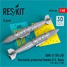 GBU-31 (V) 4/B THERMALLY PROTECTED BOMBS U.S. NAVY (2 Pices) (3D Printed) (Plastic model)