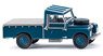 (HO) Land Rover Pickup Blue (Model Train)