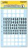 Race Number Decals L Size White Base (1 Sheet) (Material)