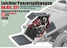 Leichter Panzerspahwagen Sd.Kfz.221 engine compartment V8 3,5l Horch (Plastic model)