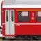 Rhatische Bahn EW I Additional Set (Add-On 4-Car Set) (Model Train)