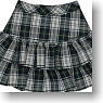 AngelicSigh Check Frill Mini Skirt (Green Check) (Fashion Doll)
