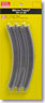 Micro-Track 45 degree Curved Track r195mm x 45d Curved Track (12 Pieces) (Model Train)