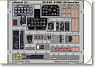 F-86 F-40 Sabre Instrument panel / Seatbelt (w/Adhesive) (Plastic model)