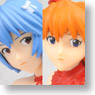 Evangelion EX Figure White & Red Ver.1.5 Rei & Asuka 2pieces (Arcade Prize)