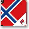世界の国旗 ハンドミニタオルJ(ノルウェー) (キャラクターグッズ)