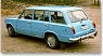 ラーダ VAZ 2102 (JIGULI) 1973 (ブラウン インテリア) (ブルー) (ミニカー)