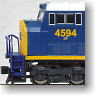 SD80MAC CSX Dark Future (#4594) (Dark Blue/Yellow Nose/Yellow Type) (Model Train)