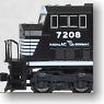 SD80MAC NS (#7208) (Black/White Stripe/White Type) (Model Train)