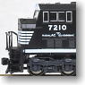 SD80MAC NS (#7210) (Black/White Stripe/White Type) (Model Train)