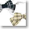 50cm Ribbon Tie A set (Navy Check & Yellow Check) (Fashion Doll)