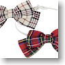 50cm Ribbon Tie B set (Red Check & Beige Check) (Fashion Doll)
