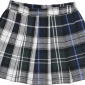 50cm Pleats Skirt (Navy Check) (Fashion Doll)
