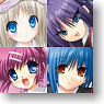 Little Busters! Ecstasy Clear File Set A (Kudryavka, Sasami, Haruka, Mio) (Anime Toy)