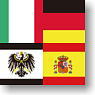 世界の国旗 カスタムミラーB(イタリア、ドイツ、プロイセン、スペイン) (キャラクターグッズ)