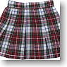 PN School Pleated Skirt (Red Check) (Fashion Doll)
