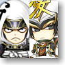 Samurai Warriors 3 Mini Chara Folding Fan Naoe Kanetsugu & Uesugi Kenshin (Anime Toy)