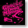 Angel Beats! T-shirt Girls Dead Monster Black M (Anime Toy)