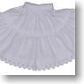 21cm Circular Skirt (White) (Fashion Doll)