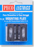 Mounting Plates (for use with Lever Switches PL-22/23/26 Fixing screws included) (6pcs.) (Model Train)