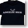 Angelic Sigh T-shirt (Navy) (Fashion Doll)