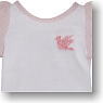Blue Bird`s song T-shirt (White*Pink) (Fashion Doll)