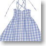 50 Cross Cami One Piece (Saxe Gingham Check) (Fashion Doll)