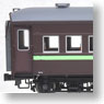 16番 国鉄客車 スロ43形 (シングルルーフ/オロ35電暖車/ぶどう2号/淡緑帯/リベット無し) (32系鋼製二等客車) (鉄道模型)