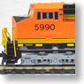 GE ES44AC `GEVO` BNSF (Orange/ Black/ Yellow Stripes/ #5515) (Model Train)