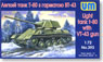 Russian Light Tank T-80 45mm VT43 (Plastic model)