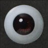 Glasstic Eye 20mm (Dark Brown) (Fashion Doll)