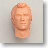 Male Real Pompadour Head (Real Natural) (1 pcs) (Fashion Doll)