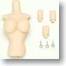 27cm Female Upper Body + Neck Parts for SB-L Body (Whity) (Fashion Doll)