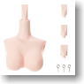 27cm Female Upper Body + Neck Parts for SBH-M Body (Whity) (Fashion Doll)