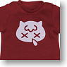 Snotty cat mini Tシャツ (レッド×ホワイト) (ドール)