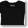 50cm Simple T-shirt (Black) (Fashion Doll)