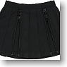 50cm パンクプリーツスカート (ブラック×ブラック) (ドール)