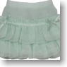 50cm Chiffon Tiered Skirt (Mint) (Fashion Doll)