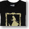 50cm Alice Print T-shirt (Black) (Fashion Doll)
