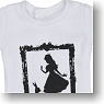 50cm Alice Print T-shirt (White) (Fashion Doll)