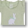 50cm Rabbit Puff Sleeve T-shirt (Wakakusa) (Fashion Doll)