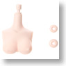 25cm Female Upper Body + Neck Parts Bust M (Whity) (Fashion Doll)