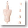 21/23cm Male Upper Body + Neck Parts (Whity) (Fashion Doll)