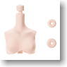 23cm Female Upper Body + Neck Parts for SBH-M Body (Whity) (Fashion Doll)