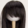60cm Wig Straight Long L (Black) (Fashion Doll)