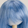 60cm Wig Straight Long L (Light Blue) (Fashion Doll)