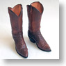 60cm Western Boots w/Magnet (Brown) (Fashion Doll)