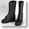 60cm Lace-up Boots w/Magnet (Black) (Fashion Doll)