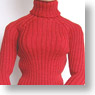60cm Rib Turtleneck (Red) (Fashion Doll)