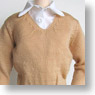 60cm V-Neck Sweater (Beige) (Fashion Doll)